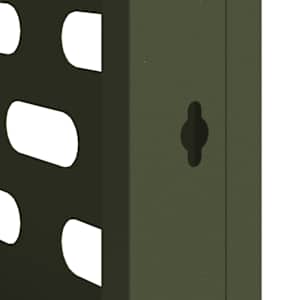 Ochrana klimatizace Olivově zelená 110 x 50 x 80 cm Ocel - obrázek 10