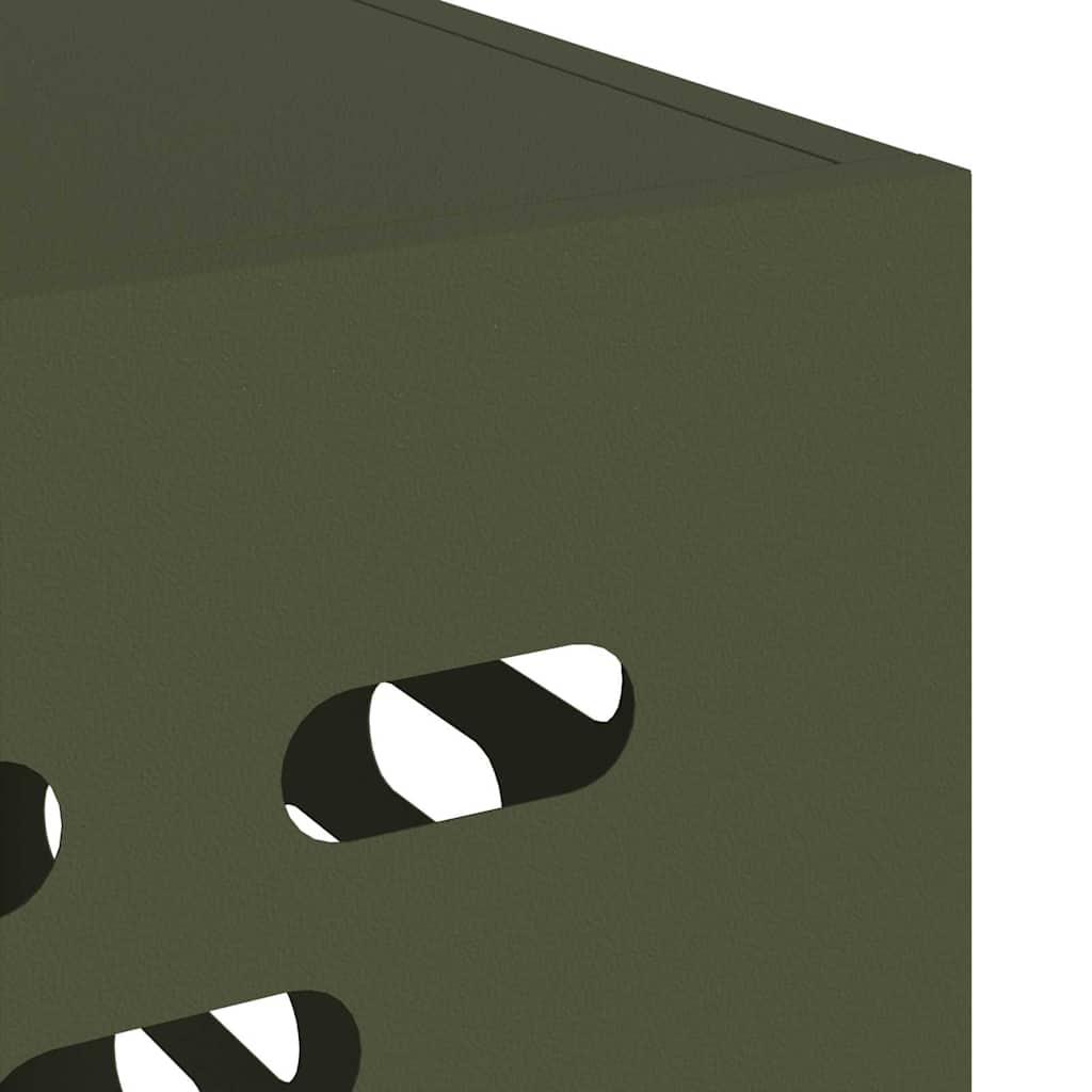 Airconditioner hoes Olijfgroen 110 x 50 x 105 cm Staal image 8