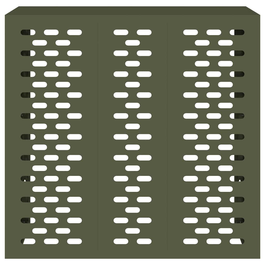 Airconditioner hoes Olijfgroen 110 x 50 x 105 cm Staal image 6