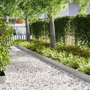 Robovi trave 10 pcs srebrna 100 x 0,05 x 20 cm Cinkana jeklena