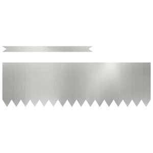 Okraj trávníku 10 pcs Stříbrná 100 x 0,05 x 30 cm - obrázek 2