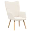 vidaXL Tugitool cream 62 x 67 x 95,5 cm Sherpa Kangas