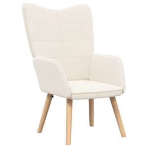 vidaXL Tugitool cream 62 x 67 x 95,5 cm Sherpa Kangas