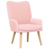 vidaXL Tugitool Roosa 63 x 67 x 94 cm Lamba Kangas ja Puit