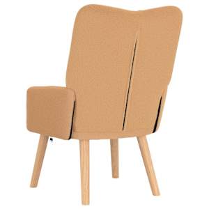 křeslo Béžová 63 x 67 x 94 cm Polyester a překližka - obrázek 5