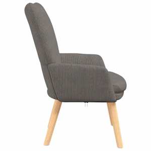 křeslo Světle šedá 63 x 67 x 94 cm textil - obrázek 5