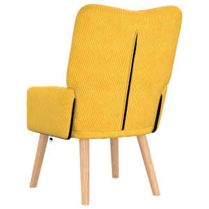 křeslo Světlá žlutá 63 x 67 x 94 cm textil - obrázek 6