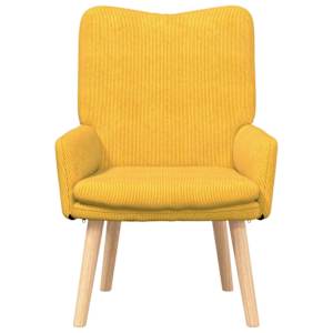 křeslo Světlá žlutá 63 x 67 x 94 cm textil - obrázek 4