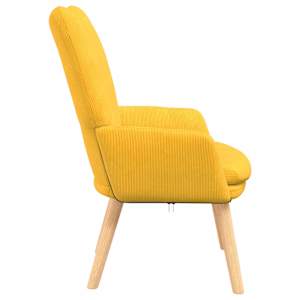 křeslo Světlá žlutá 63 x 67 x 94 cm textil - obrázek 5
