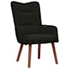 vidaXL Tugitool Must 63 x 67 x 94 cm Samet
