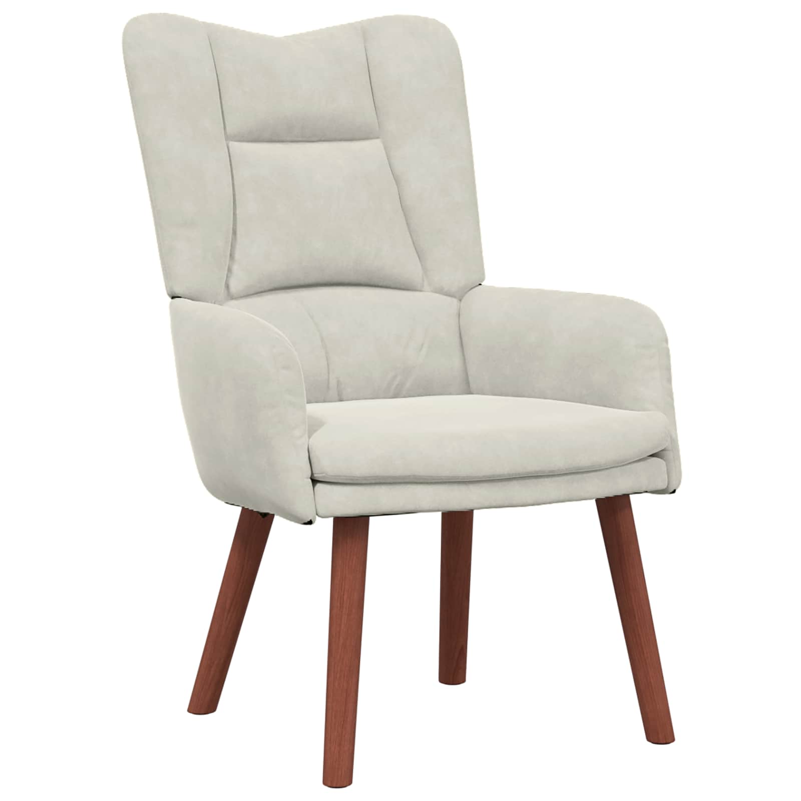 atpūtas krēsls Krēmkrāsa 63 x 67 x 94 cm Samts