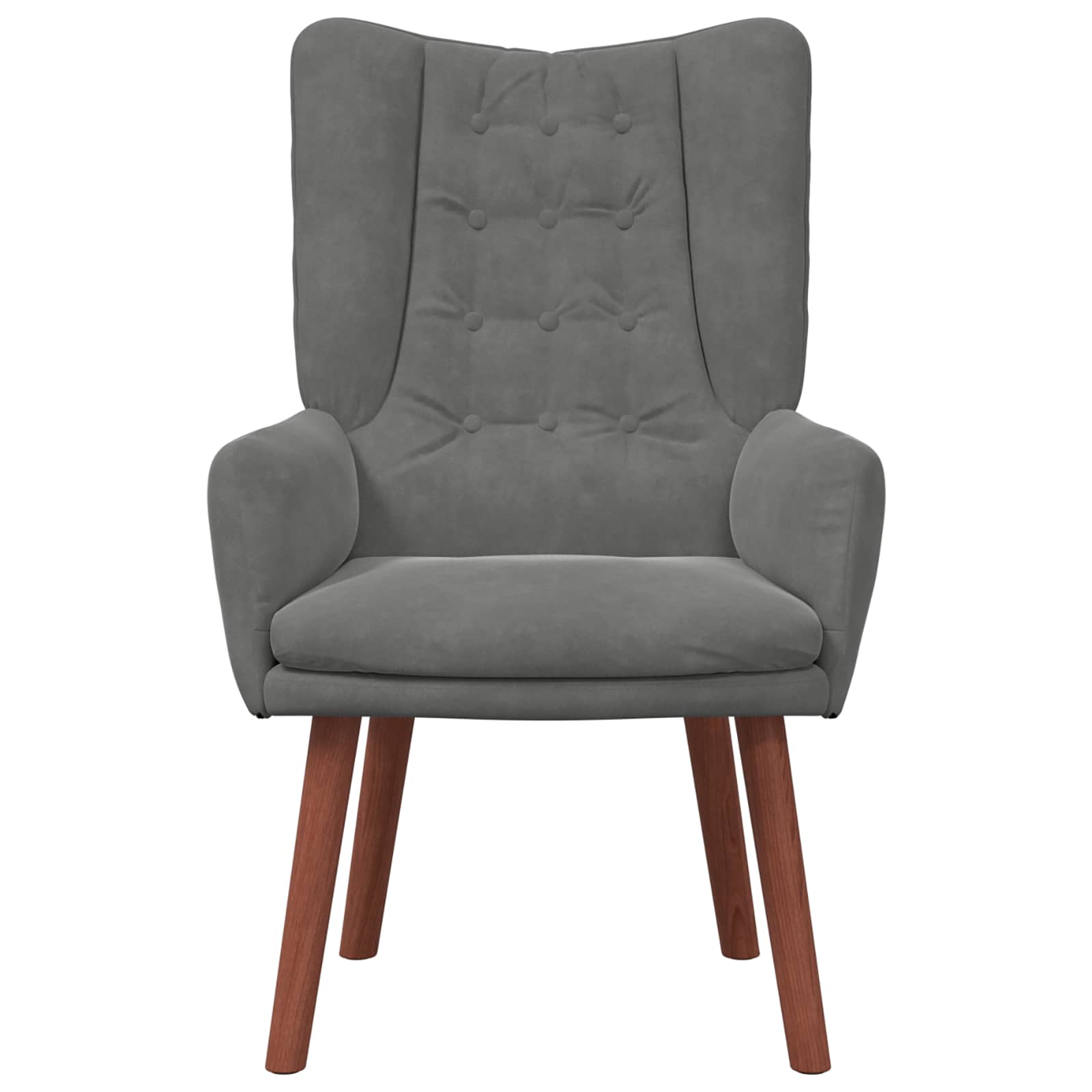 Rentoutumistuoli Tummanharmaa 63 x 67 x 94 cm Sametti - Image 4