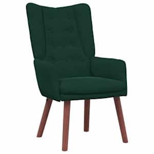 vidaXL Tugitool Tume rohelise 63 x 67 x 94 cm Samet