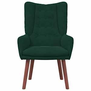křeslo Tmavě zelená 63 x 67 x 94 cm samet - obrázek 4