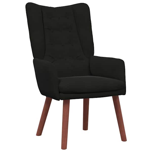 vidaXL Tugitool Must 63 x 67 x 94 cm Samet