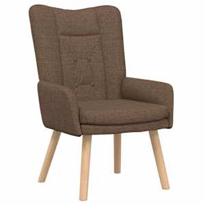 vidaXL Tugitool Pruun 63 x 67 x 94 cm Kangas ja plywood