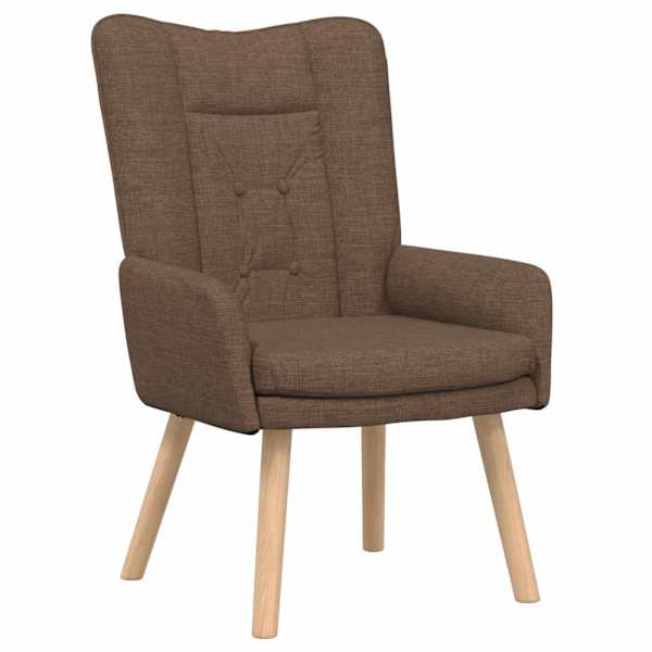 vidaXL Tugitool Pruun 63 x 67 x 94 cm Kangas ja plywood