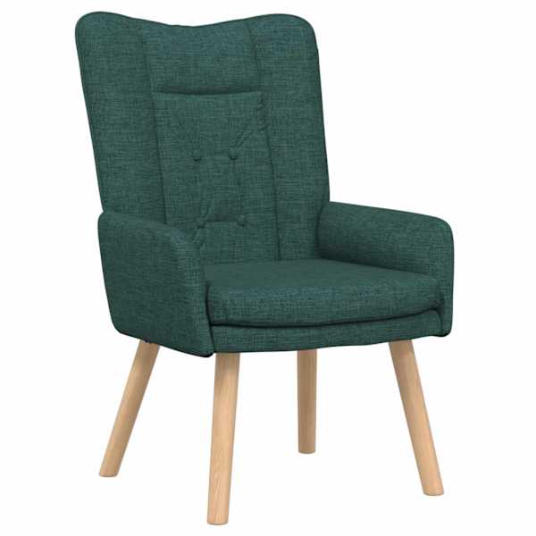 vidaXL Tugitool Tume rohelise 63 x 67 x 94 cm Kangas ja vineer