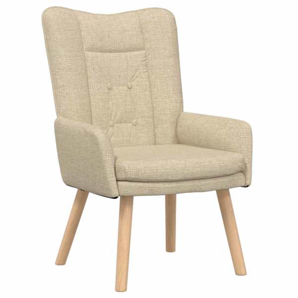vidaXL Tugitool cream 63 x 67 x 94 cm Kangas ja vineer