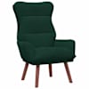 vidaXL Tugitool Tume rohelise 69 x 74 x 93 cm Samet