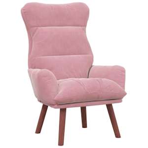 vidaXL Tugitool Roosa 69 x 74 x 93 cm Samet