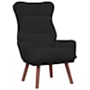 vidaXL Tugitool Must 69 x 74 x 93 cm Samet
