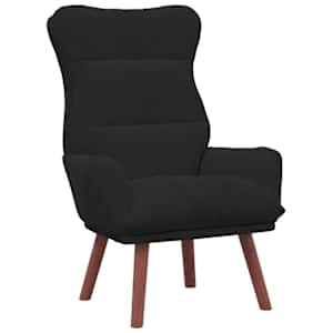 vidaXL Tugitool Must 69 x 74 x 93 cm Samet