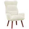 vidaXL Tugitool cream 69 x 74 x 93 cm Samet
