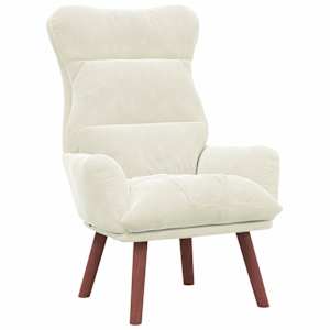 vidaXL Tugitool cream 69 x 74 x 93 cm Samet