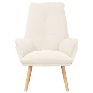 křeslo Krémová 69 x 74 x 93 cm Sherpa látka - obrázek 4