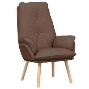 vidaXL Tugitool Pruun 69 x 74 x 93 cm Pol&uuml;ester ja vineer