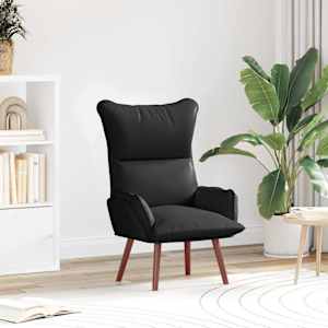 fotelj Črna 69 x 74 x 93 cm Umetno usnje