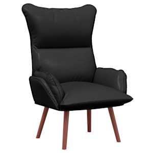 vidaXL Tugitool Must 69 x 74 x 93 cm Kunstnahk