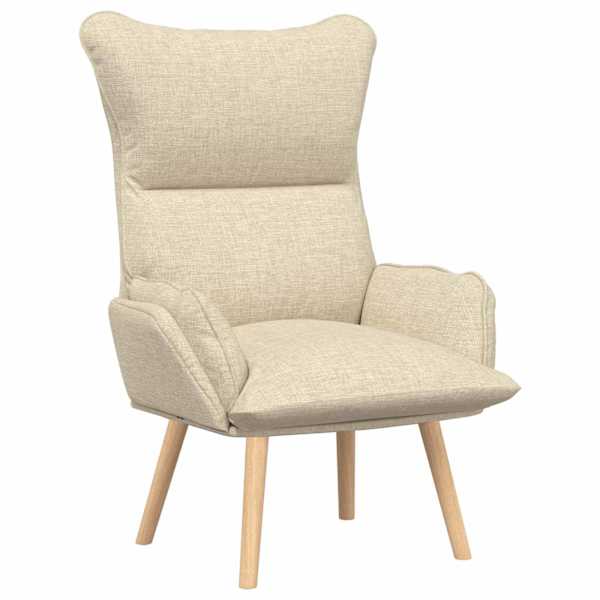vidaXL Tugitool cream 69 x 74 x 93 cm Kangas ja vineer