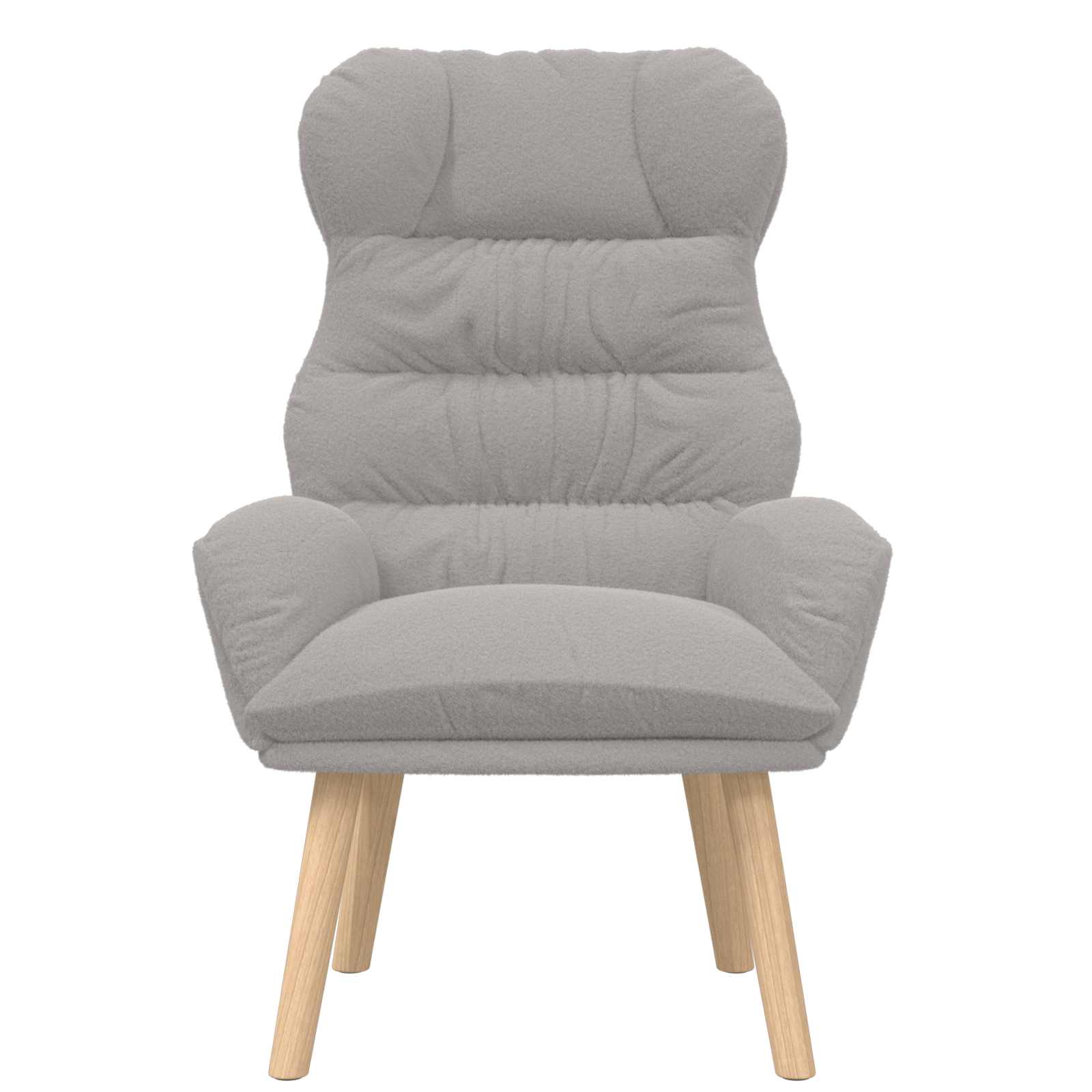 fotelj Svetlo siva 69 x 74 x 93 cm Sherpa tkanina - slika 3