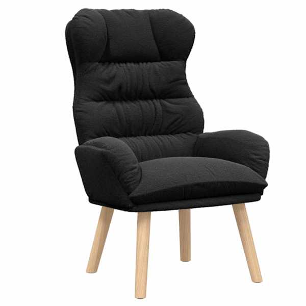 vidaXL Tugitool Must 69 x 74 x 93 cm Sherpa Kangas