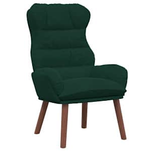 vidaXL Tugitool Tume rohelise 69 x 74 x 93 cm Samet