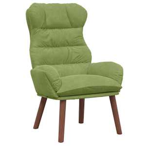 vidaXL Tugitool Hele roheline 69 x 74 x 93 cm Samet