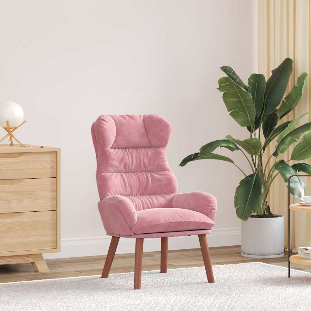 Relaxsessel Rosa Samt