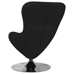 Vajíčkové křeslo Černá 63 x 73 x 90 cm textil - obrázek 6