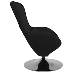 Vajíčkové křeslo Černá 63 x 73 x 90 cm textil - obrázek 5