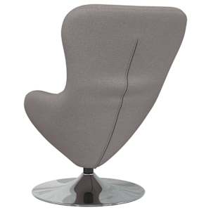Vajíčkové křeslo Taupe 63 x 73 x 90 cm textil - obrázek 6