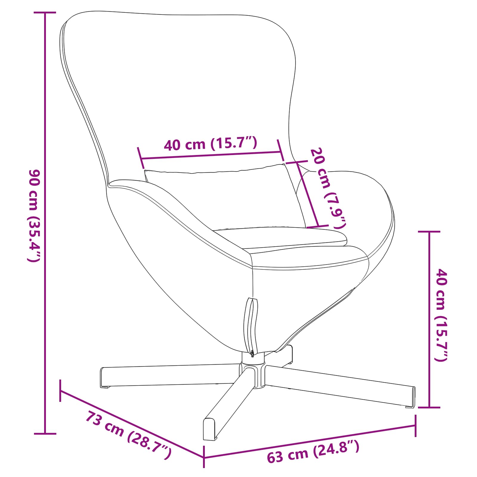 Munatool Tumehall 63 x 73 x 90 cm Samet 11 Kõik vajalik sinu aeda ja koju! Munatool Tumehall 63 x 73 x 90 cm Samet - Image 11