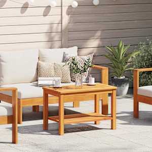 Stranska miza Rjava 70 x 40 x 45 cm Masiven les akacije