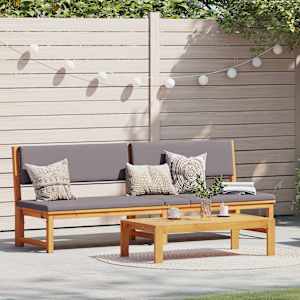 Ležalnik Olje naravno 200 x 57 x 75cm Trden akacijev les