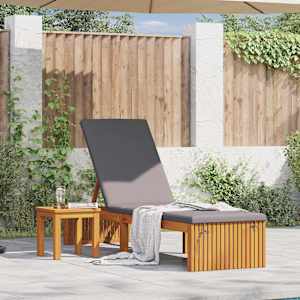 Ležalnik Olje naravno 200 x 55 x 94 cm Trden akacijev les