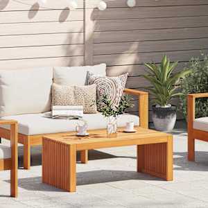 Stranska miza Olje naravno 90 x 45 x 35 cm Masiven les akacije