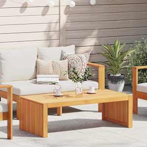 Stranska miza Olje naravno 110 x 55 x 35 cm Masiven les akacije