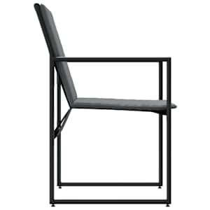 Židle s polštářem 4 pcs Černá a Antracit Textilen - obrázek 9