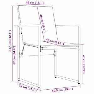 Židle s polštářem 4 pcs Černá a Antracit Textilen - obrázek 15